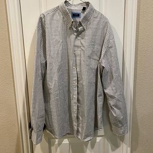 Arrow mens pattered button down L/S shirt Sz. XL.